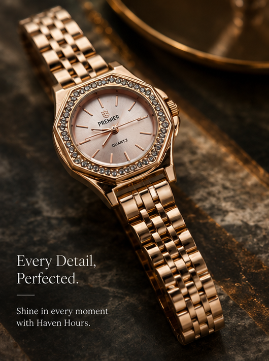 Premier Rose Gold Crystal Women's Watch