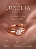 Haven Hour™ Rose Gold Solitaire Ring for Women