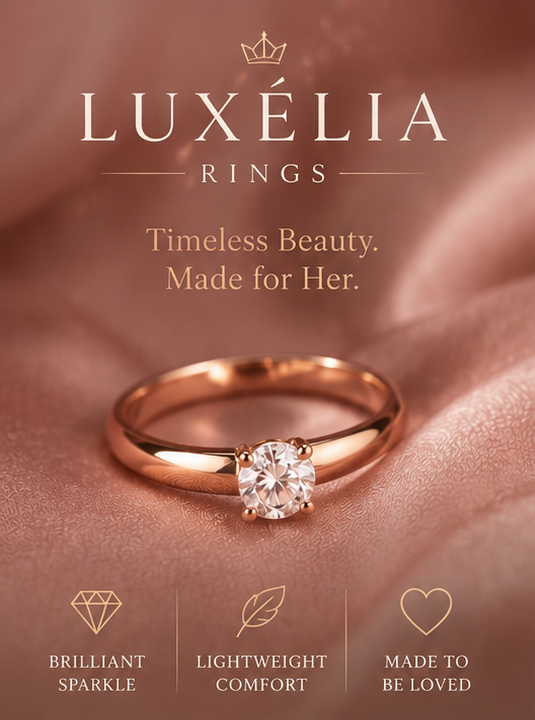 Haven Hour™ Rose Gold Solitaire Ring for Women
