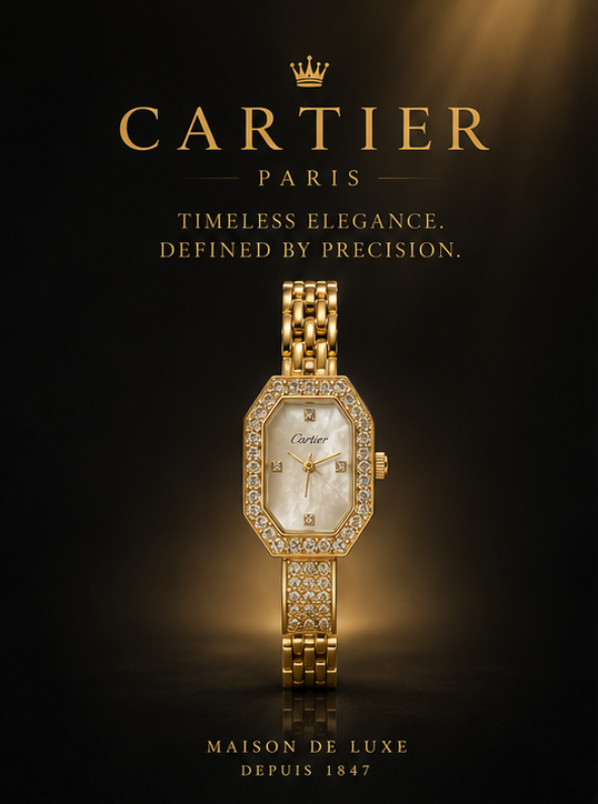 Cartier™ Aurora Luxe Diamond Gold Watch