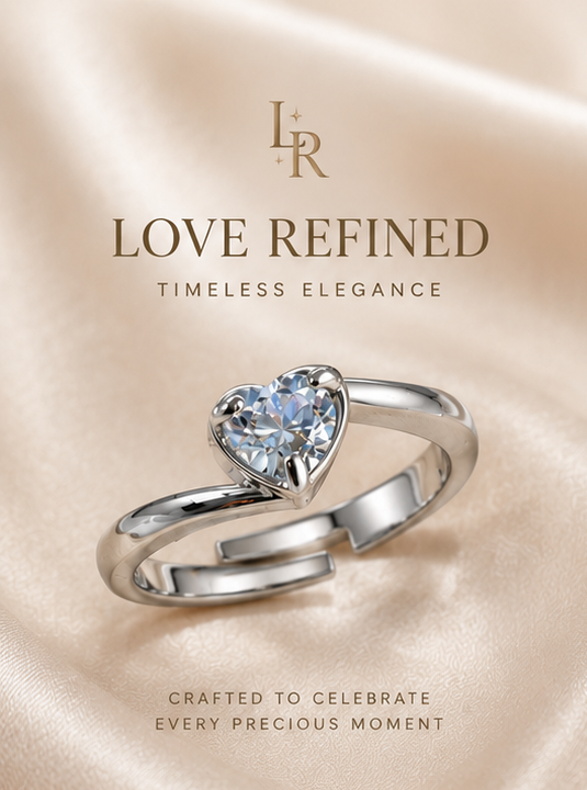 Haven Hour™ Heart Glow Adjustable Ring