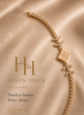 Blush Crystal Luxe Bracelet – Rose Gold Elegance