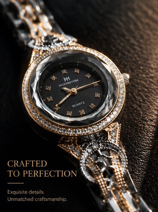 Haven Hour™ Midnight Crystal Luxe Watch for Women