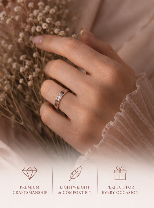 Haven Hour™ Celeste Crystal Ring – Silver Elegance Collection