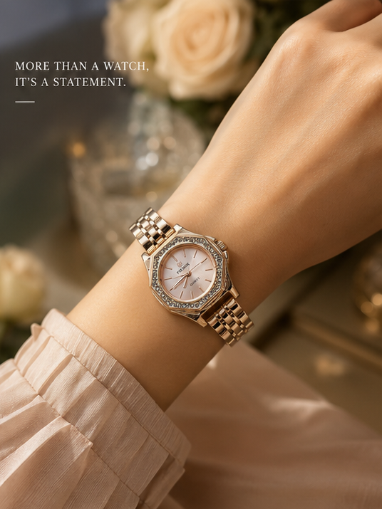 Premier Rose Gold Crystal Women's Watch