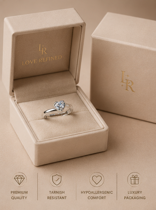 Haven Hour™ Heart Glow Adjustable Ring