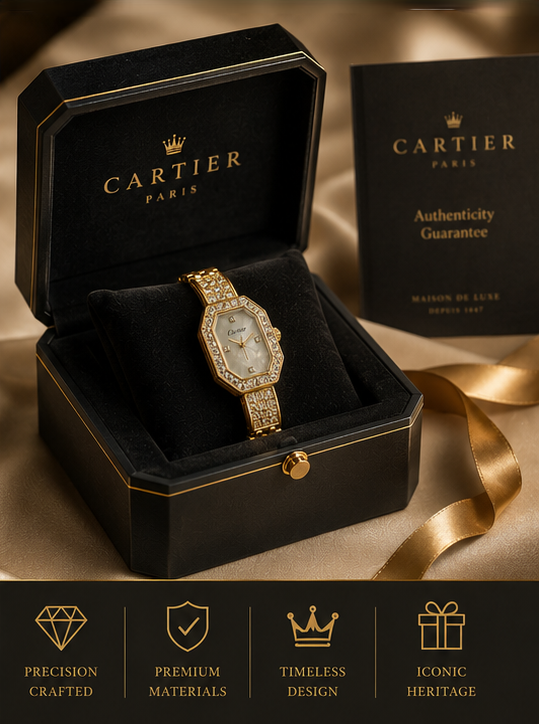 Cartier™ Aurora Luxe Diamond Gold Watch