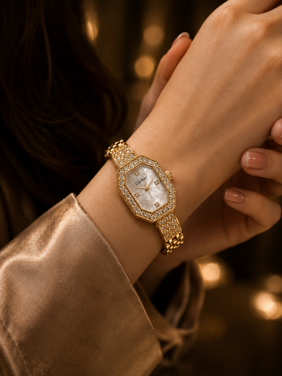 Cartier™ Aurora Luxe Diamond Gold Watch