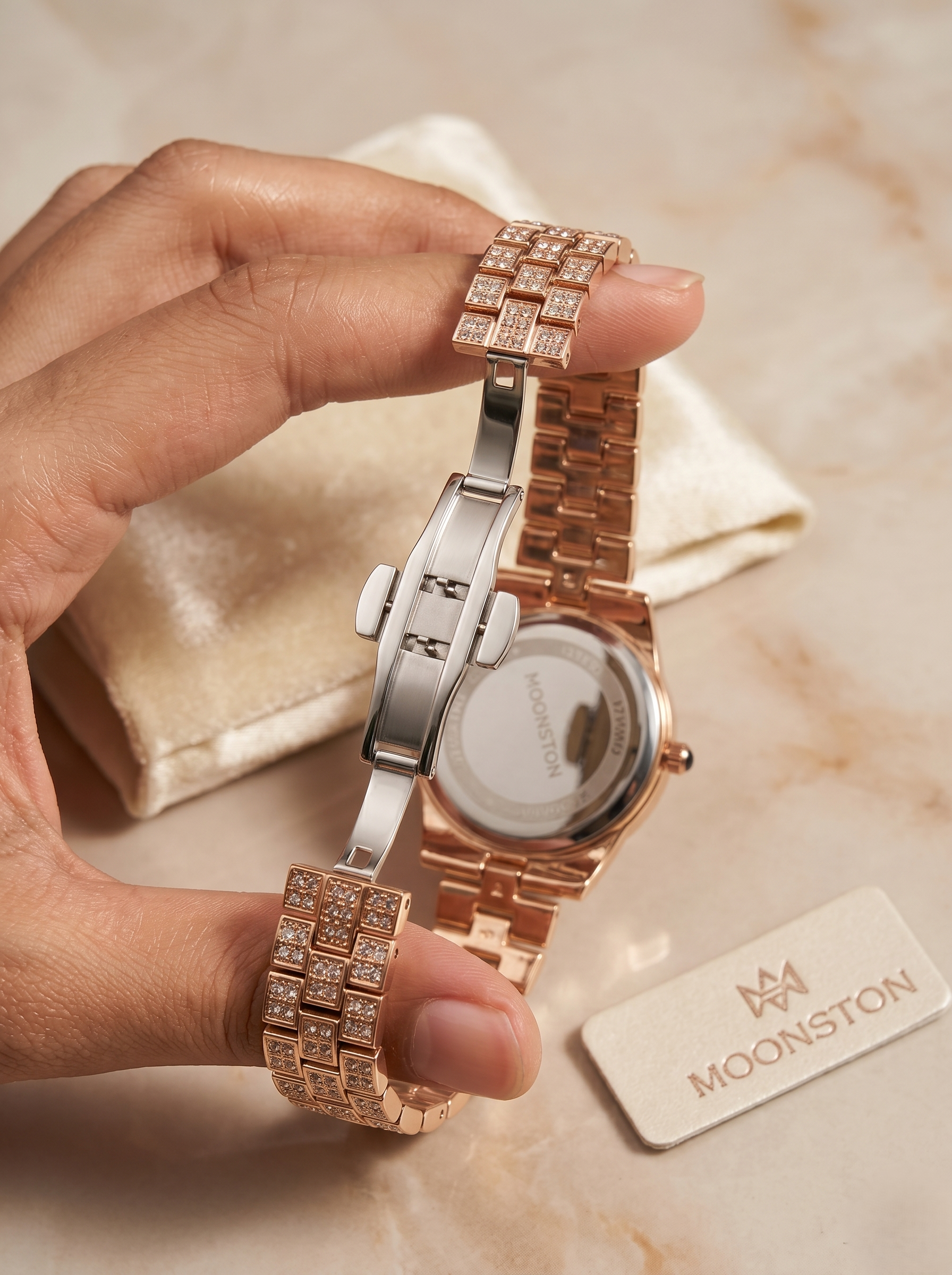 Elysian Rose & Mint Crystallized Timepiece