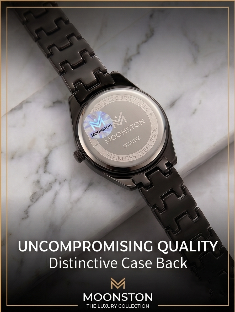Moonston Elite: The Diamond-Cut Luxury Watch for Women