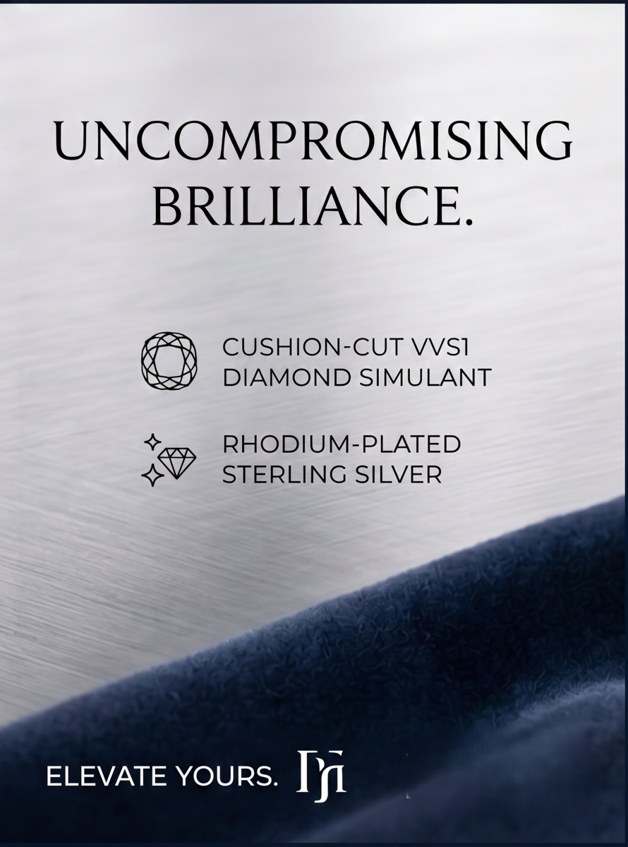 Haven Hour Signature Cushion-Cut Diamond Simulant Ring