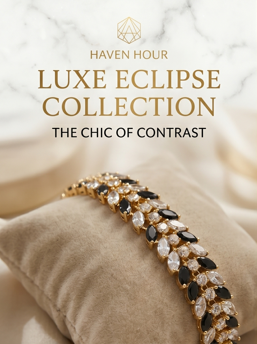 The Luxe Eclipse | Noir & Blanc Marquise