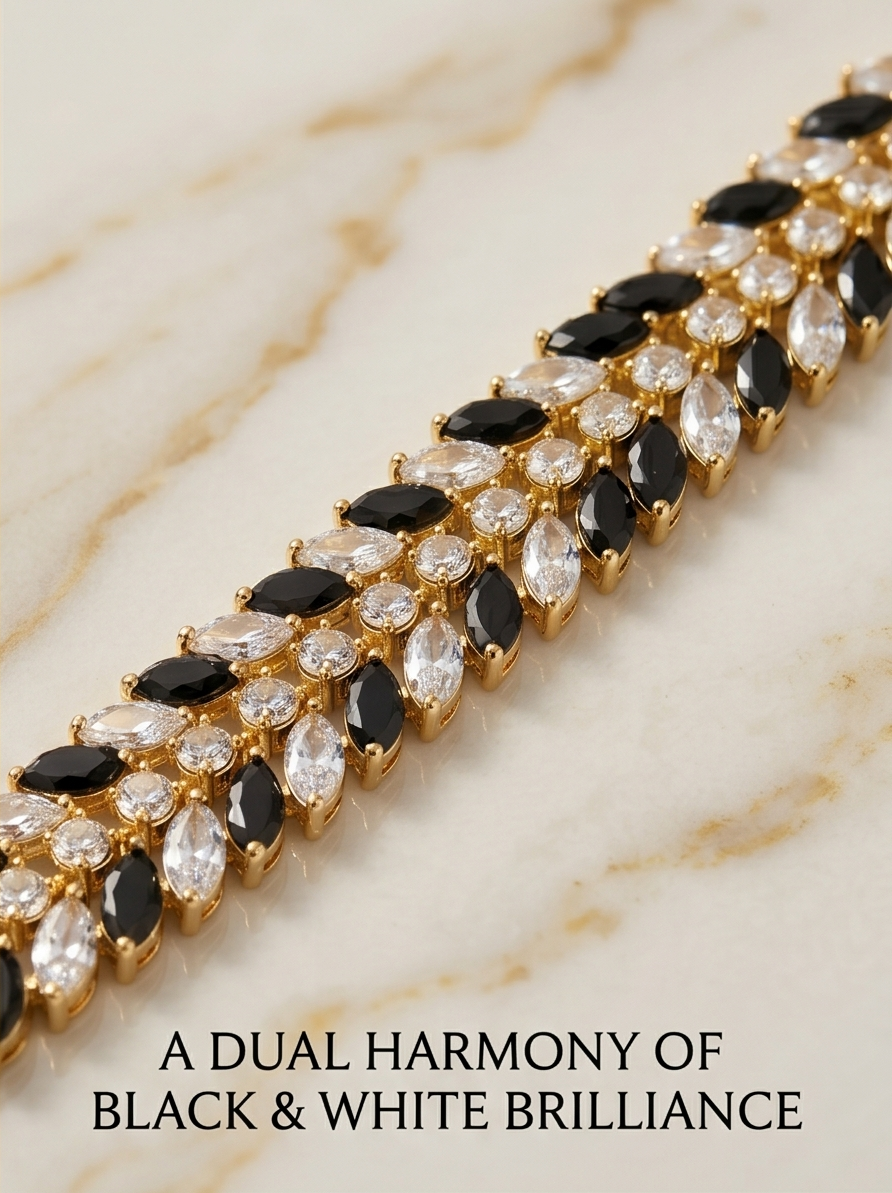 The Luxe Eclipse | Noir & Blanc Marquise