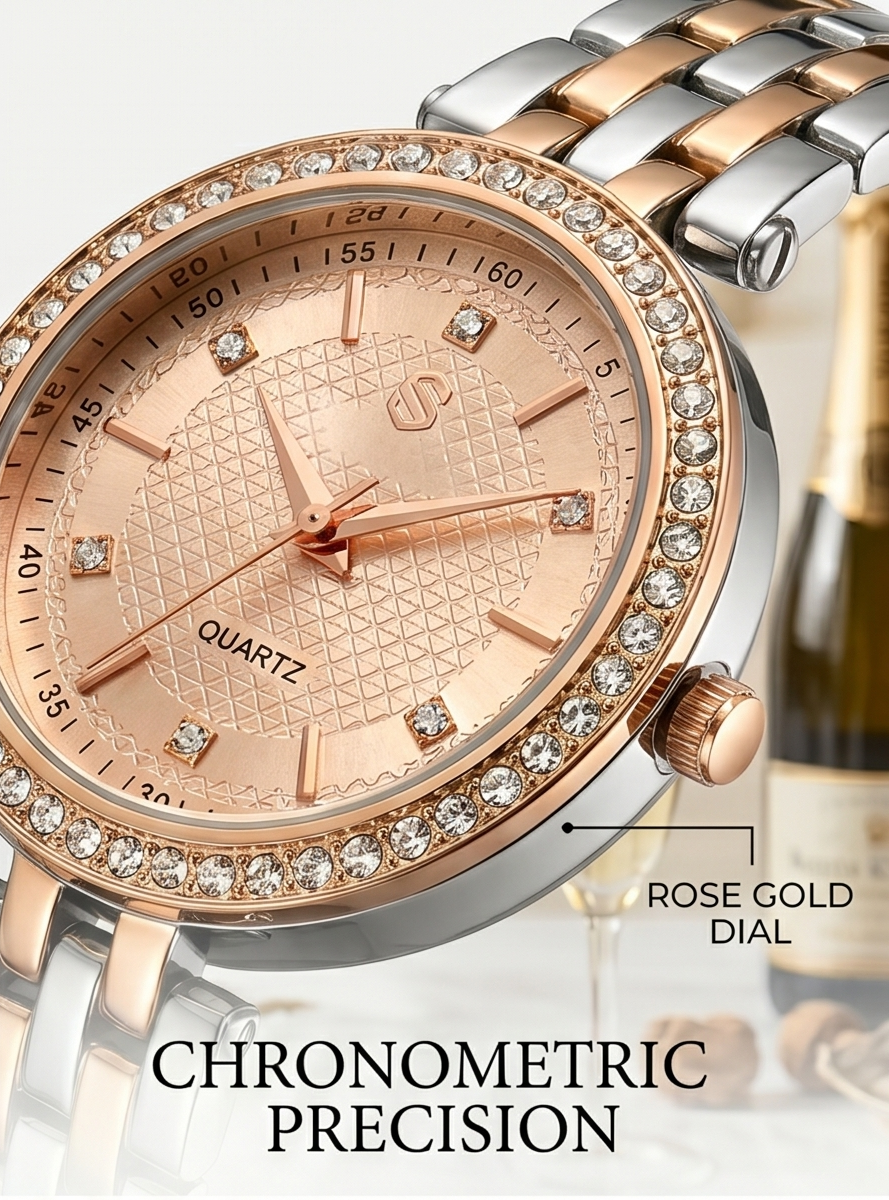 Premium Elegance: Rose Gold & Silver