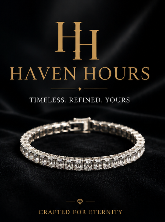 HH Eternity Luxe Bracelet – Silver Crystal Tennis Bracelet