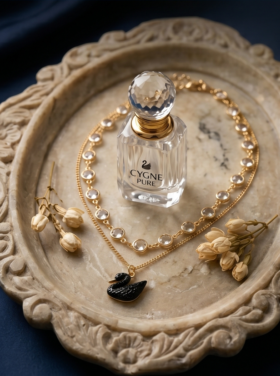 The Midnight Swan | Crystal Necklace