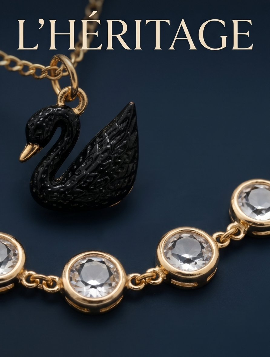 The Midnight Swan | Crystal Necklace