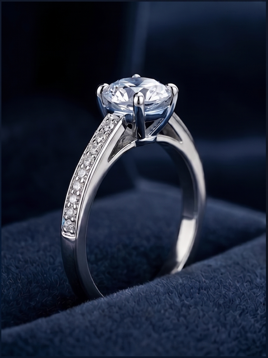 Haven Hour Signature Cushion-Cut Diamond Simulant Ring